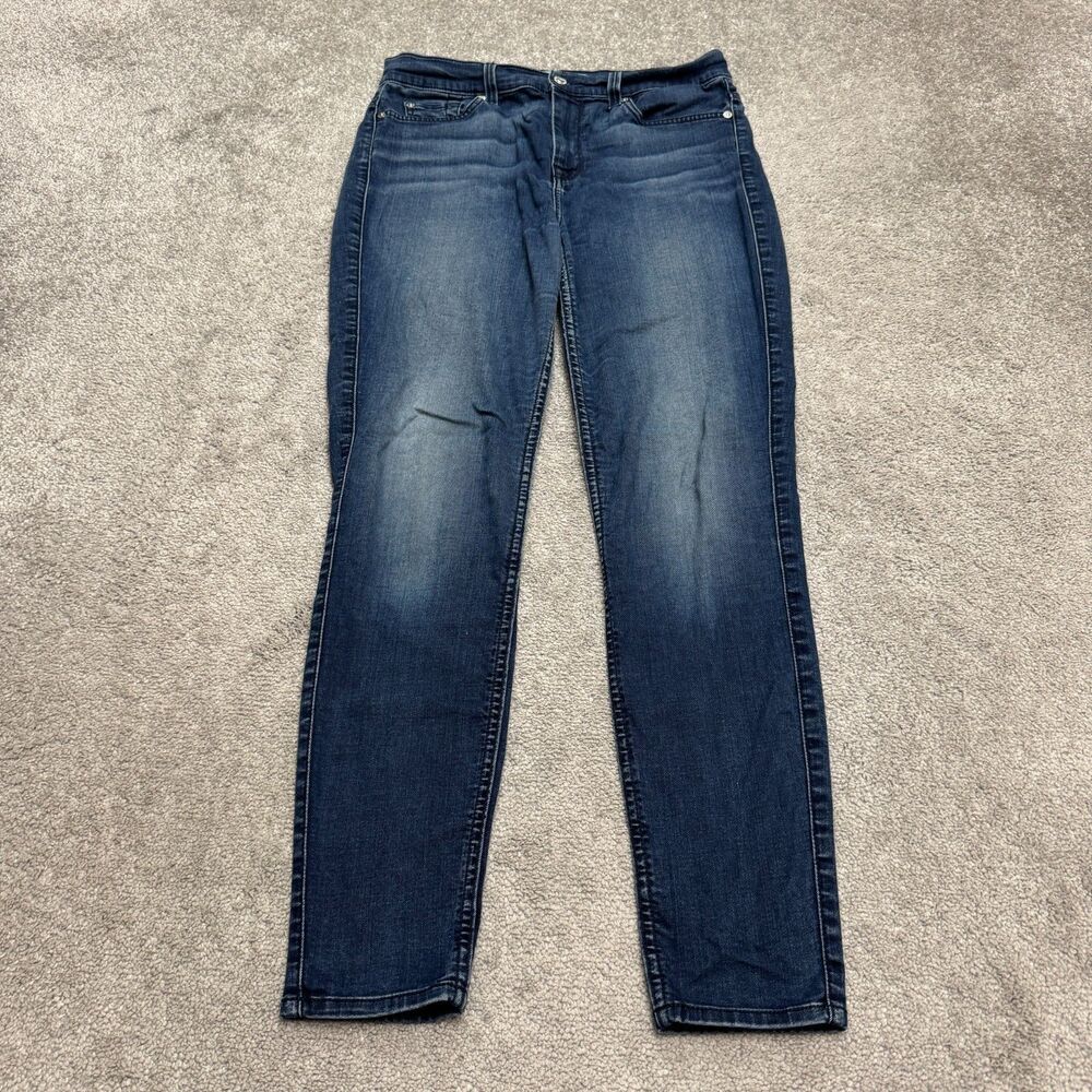 7 For All Mankind (B)AIR Denim Skinny Leg Stretch Jeans Womens 29 Blue Casual